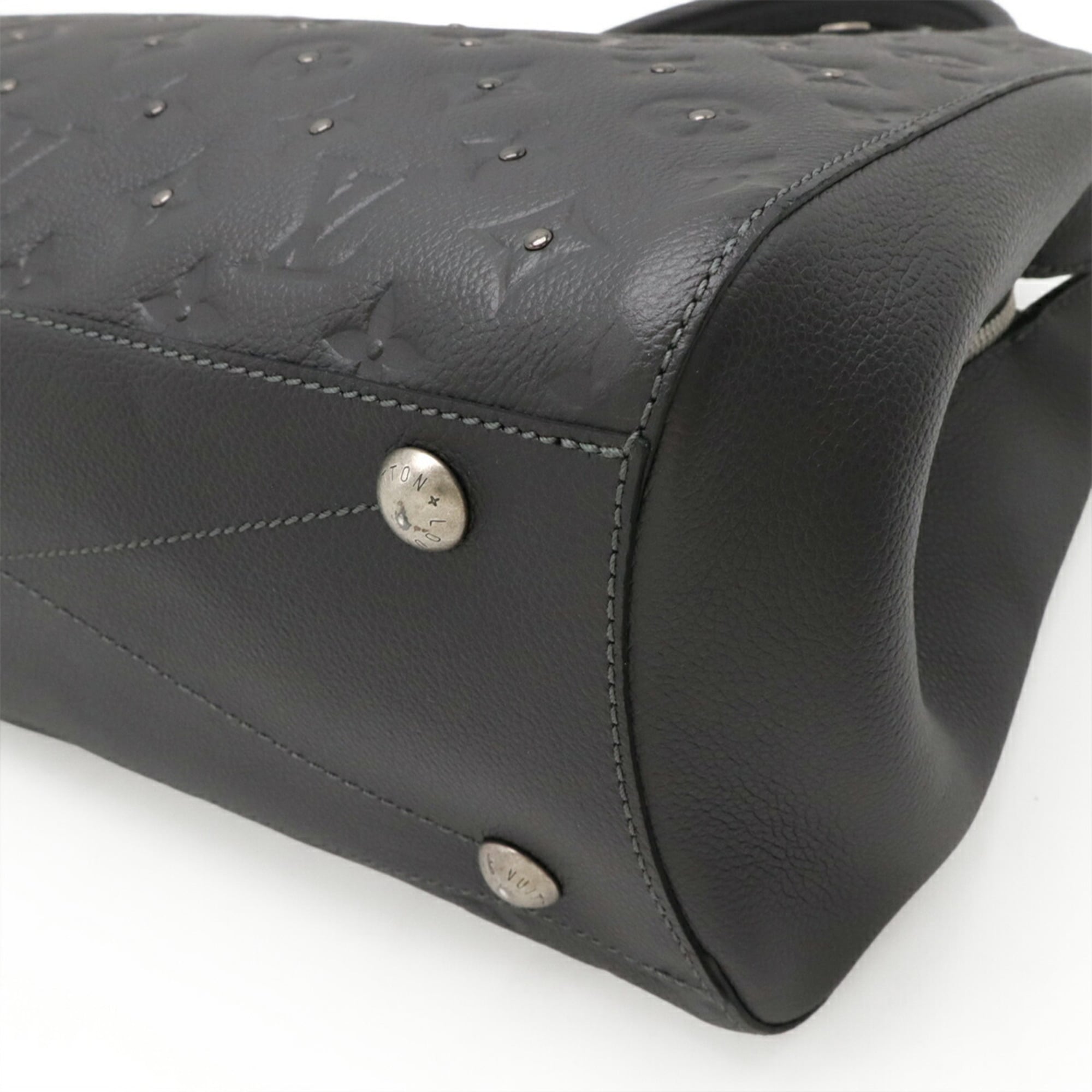 Louis Vuitton Black Noir Monogram Empreinte Handbag Shoulder Bag