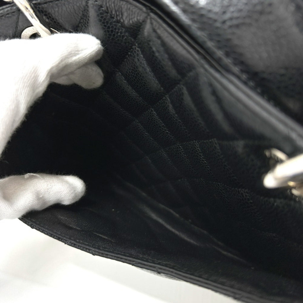 Chanel Black Grained Calfskin Handbag Tote Bag