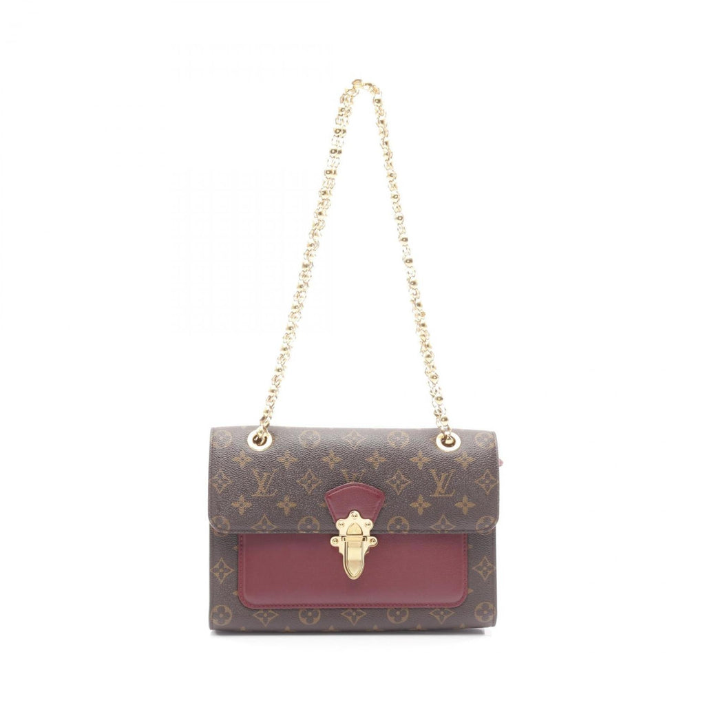 Louis Vuitton Bordeaux Brown Monogram Coated Canvas Leather Shoulder Bag