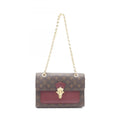 Louis Vuitton Bordeaux Brown Monogram Coated Canvas Leather Shoulder Bag