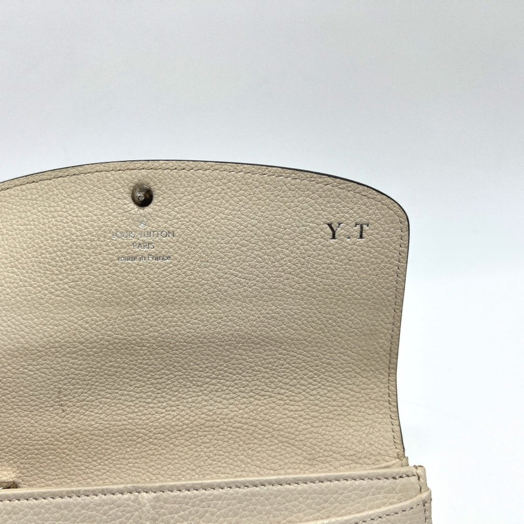 Louis Vuitton White Leather Long Wallet