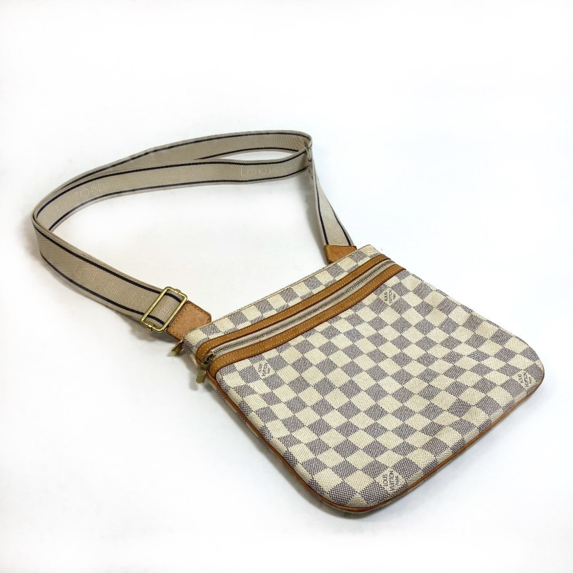 Louis Vuitton Damier Azur Azur White Damier Azur Pochette Shoulder Bag