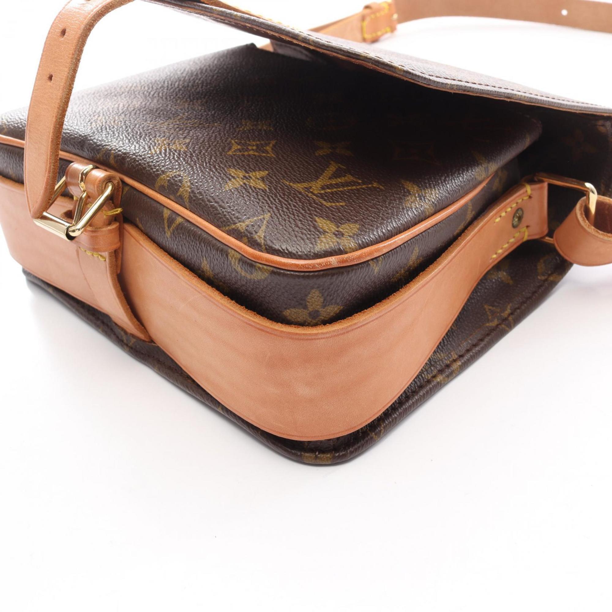 Louis Vuitton Brown Monogram Leather Shoulder Bag