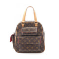 Louis Vuitton Brown Monogram Coated Canvas Leather Handbag