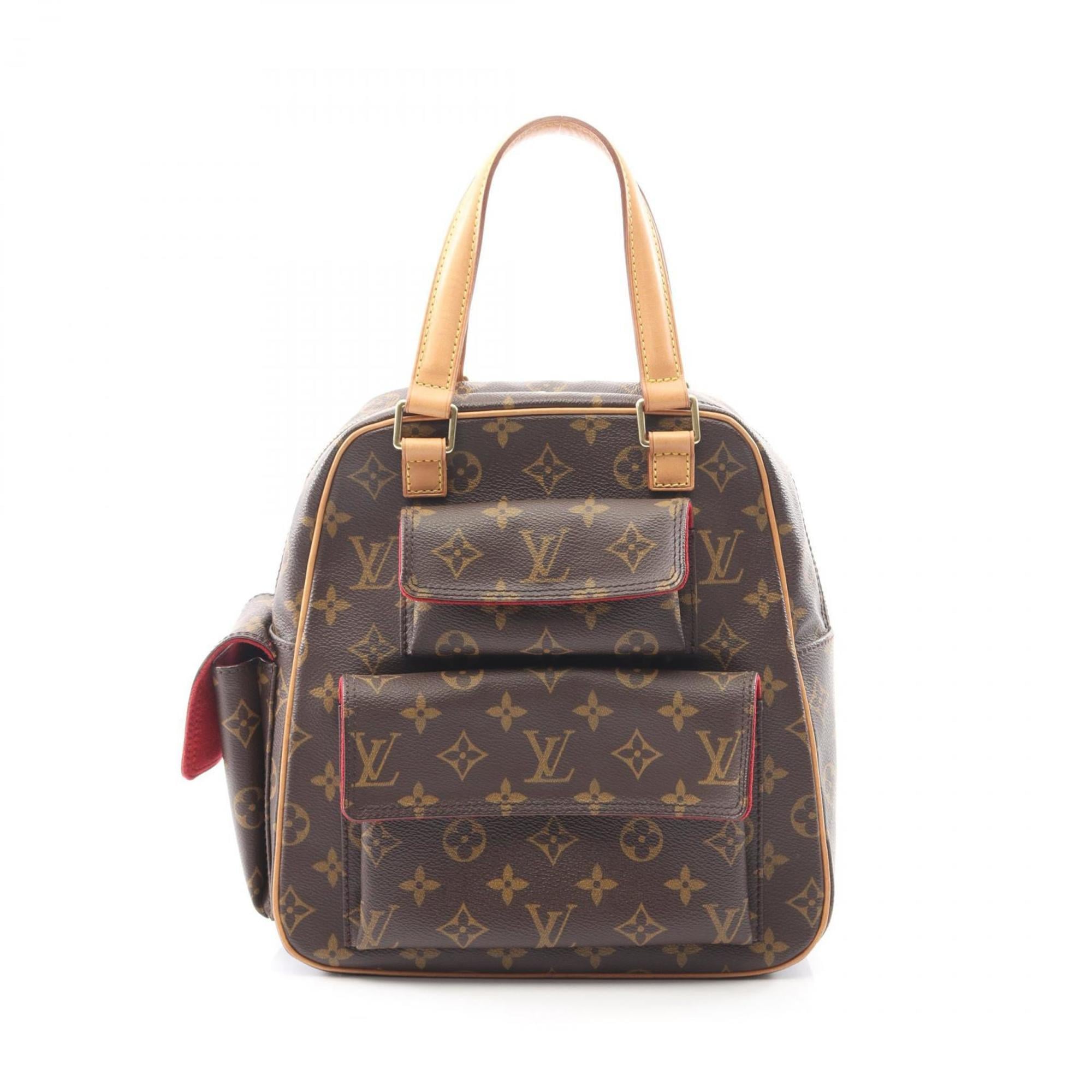 Louis Vuitton Brown Monogram Coated Canvas Leather Handbag