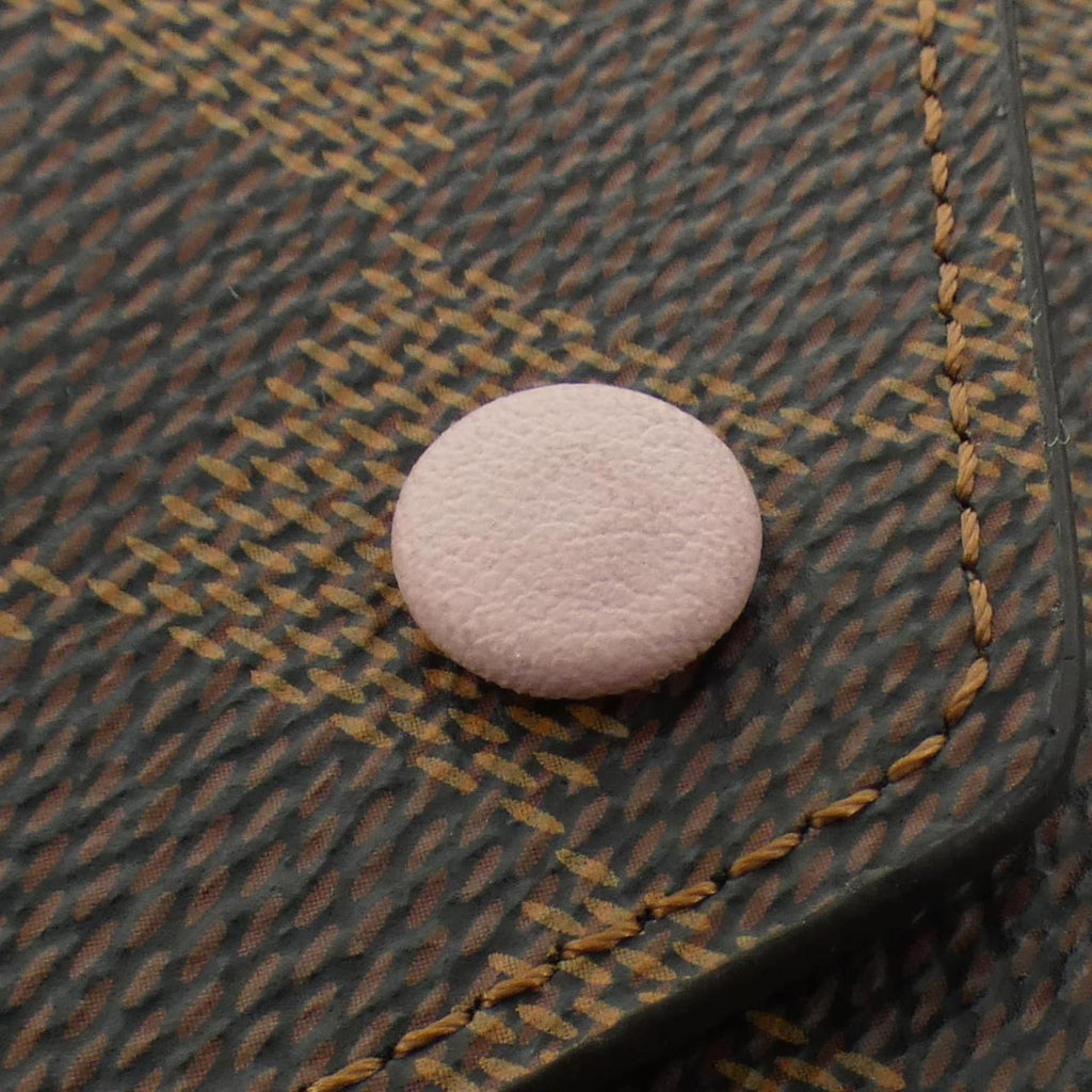 Louis Vuitton Ebene Rose Ballerine Coated Canvas Wallet (Tri-Fold)