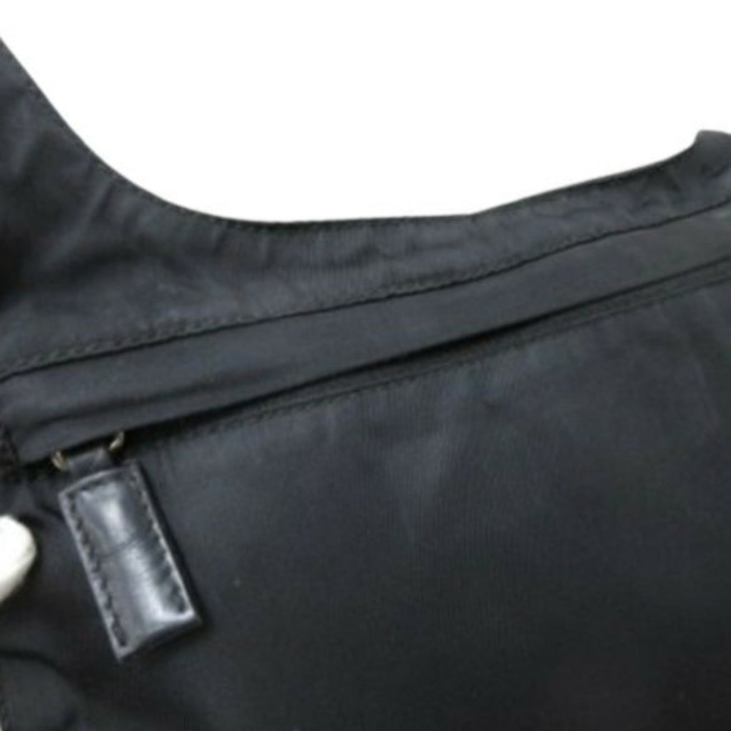 Prada Black Nylon Leather Shoulder Bag