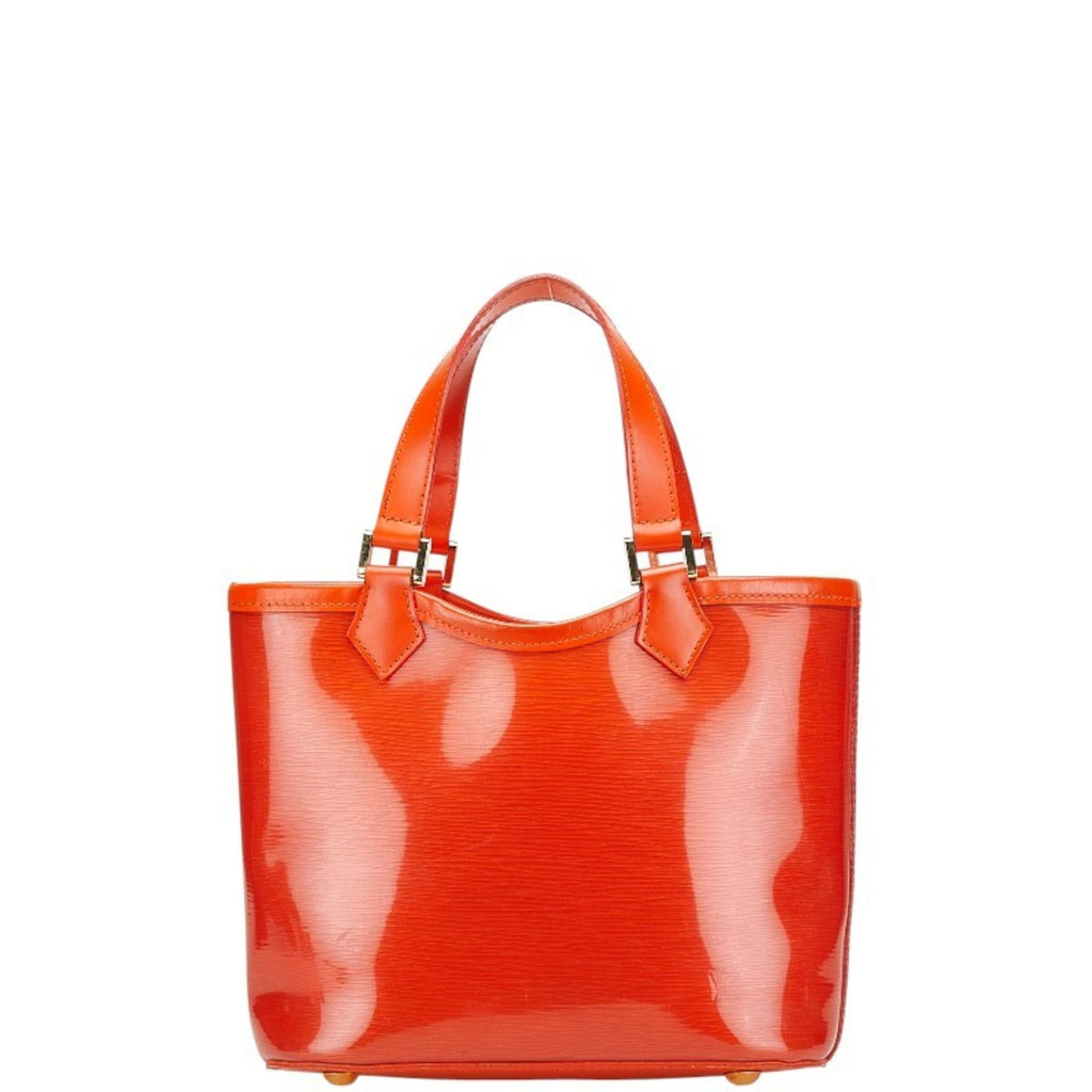 Louis Vuitton Orange Vinyl Leather Handbag