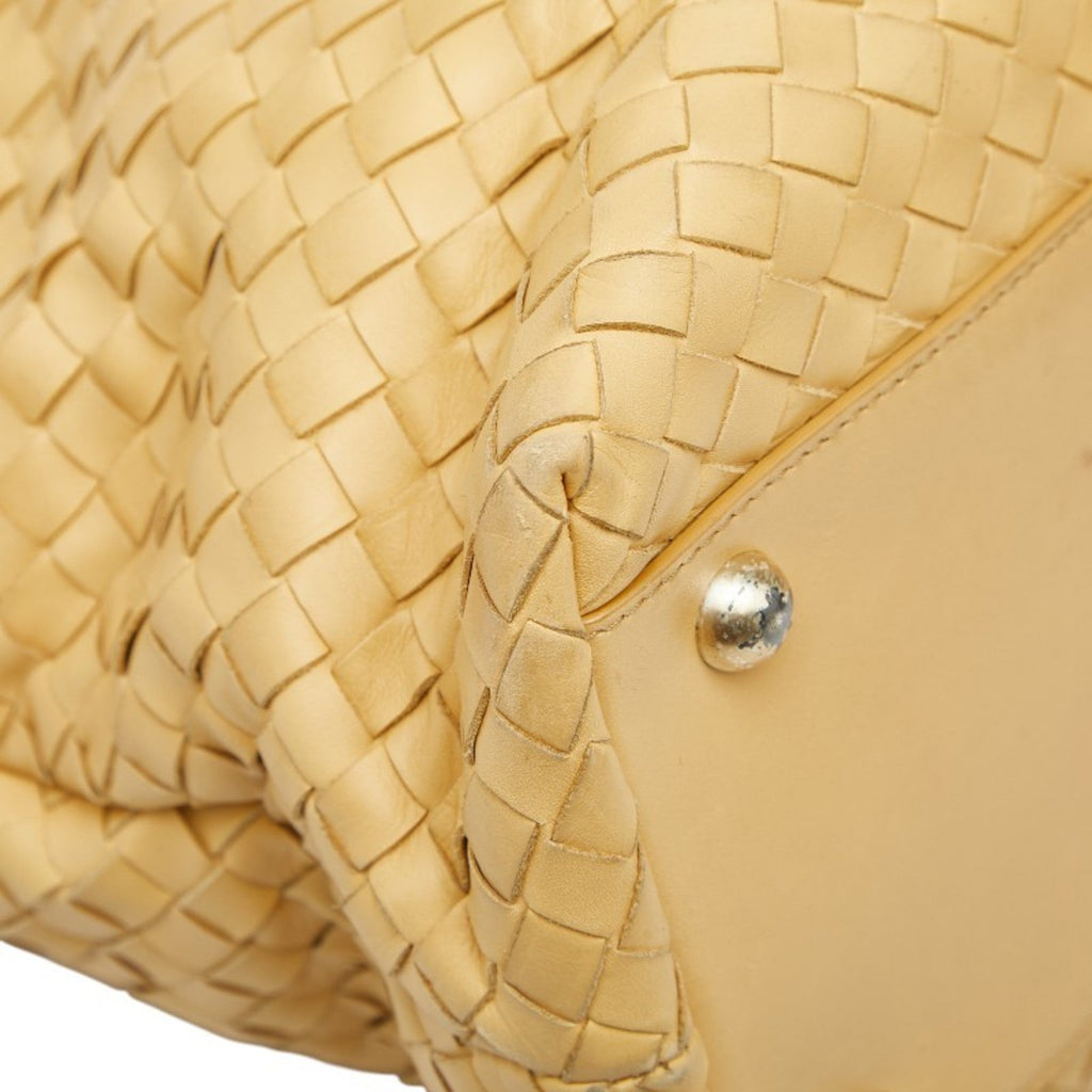 Bottega Veneta Yellow Leather Handbag Tote Bag