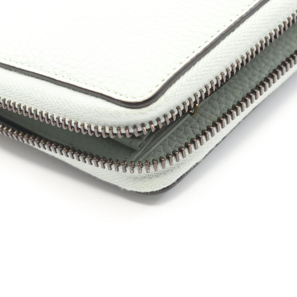 Gucci Green Leather Long Wallet (Bi-Fold) (Pre-Owned)