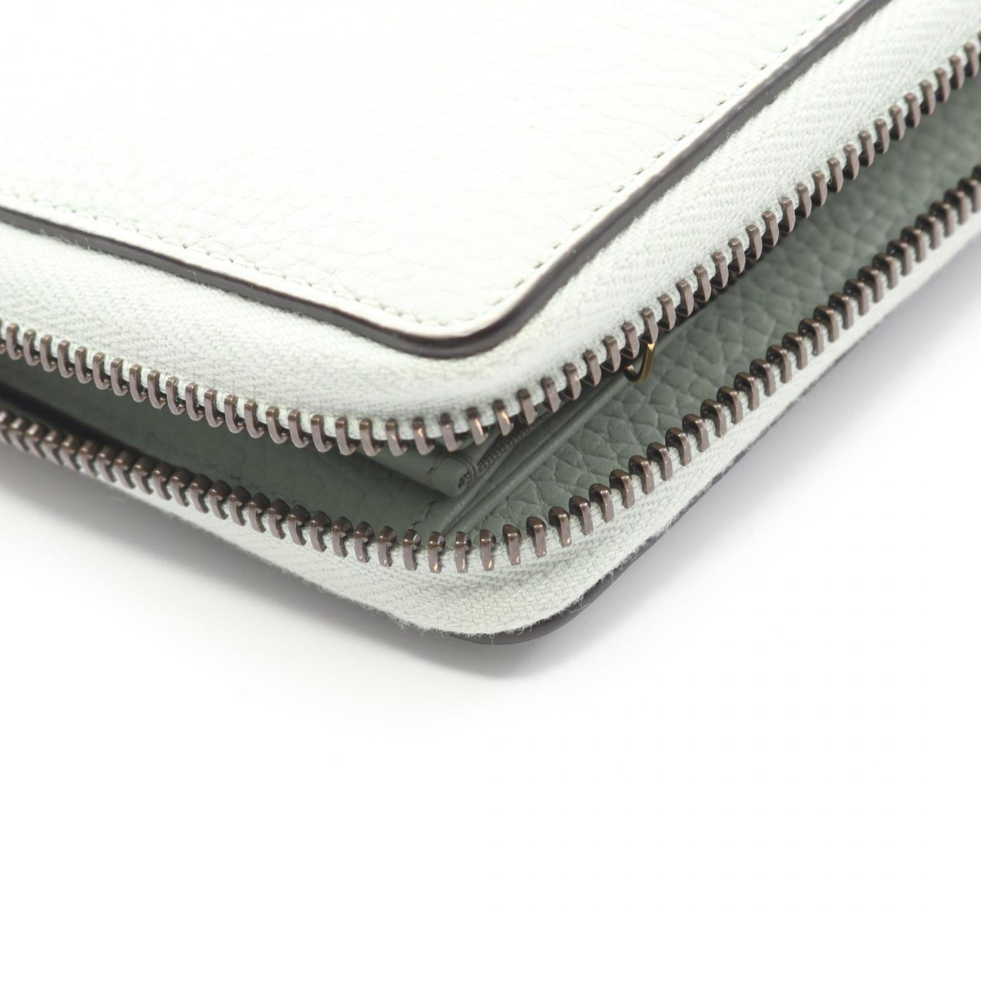 Gucci Green Leather Long Wallet (Bi-Fold) (Pre-Owned)