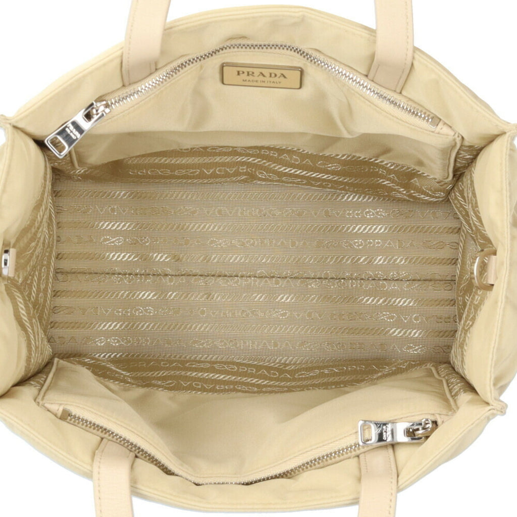 Prada Beige Nylon Shoulder Bag