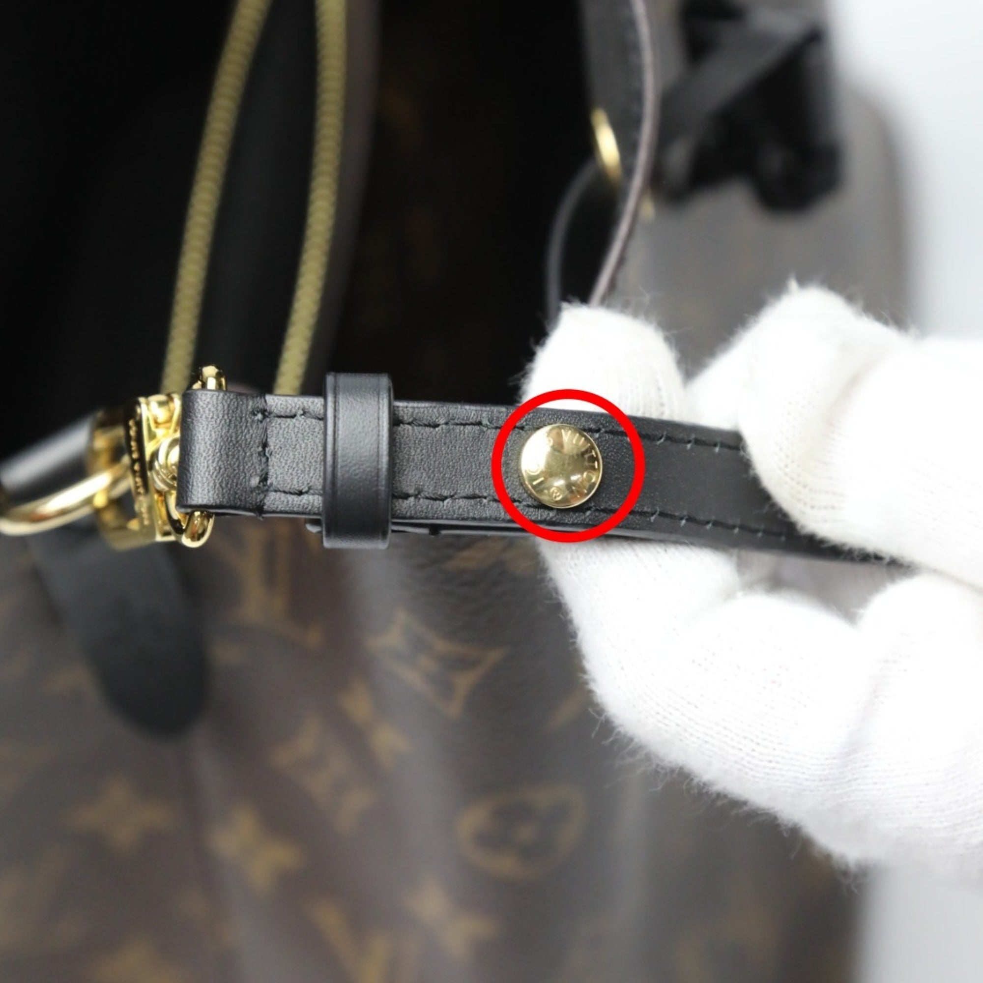 Louis Vuitton Brown Noir Monogram Canvas Shoulder Bag