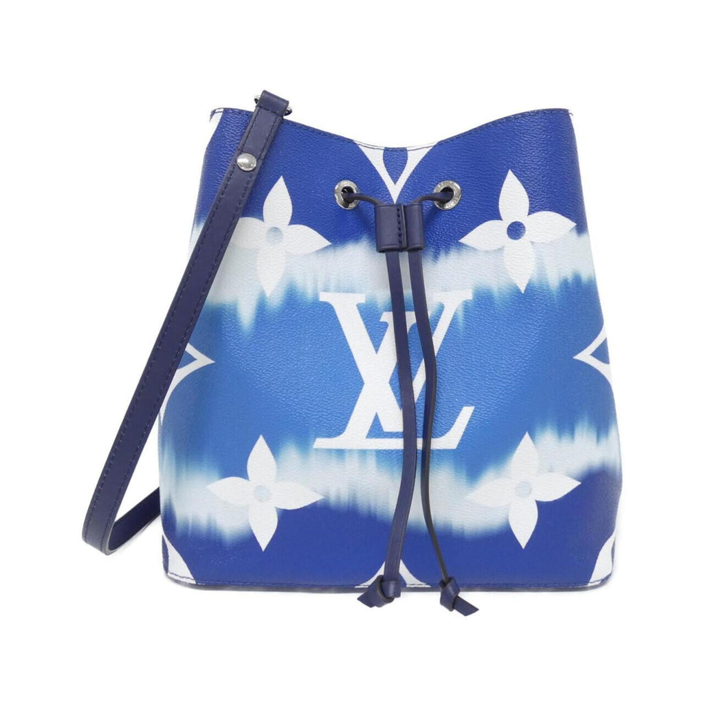 Louis Vuitton Blue Coated Canvas Shoulder Bag