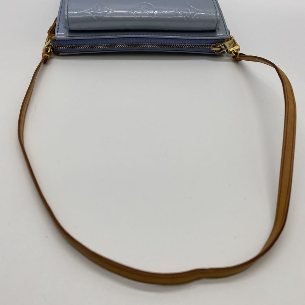 Louis Vuitton Blue Monogram Vernis Pochette Shoulder Bag