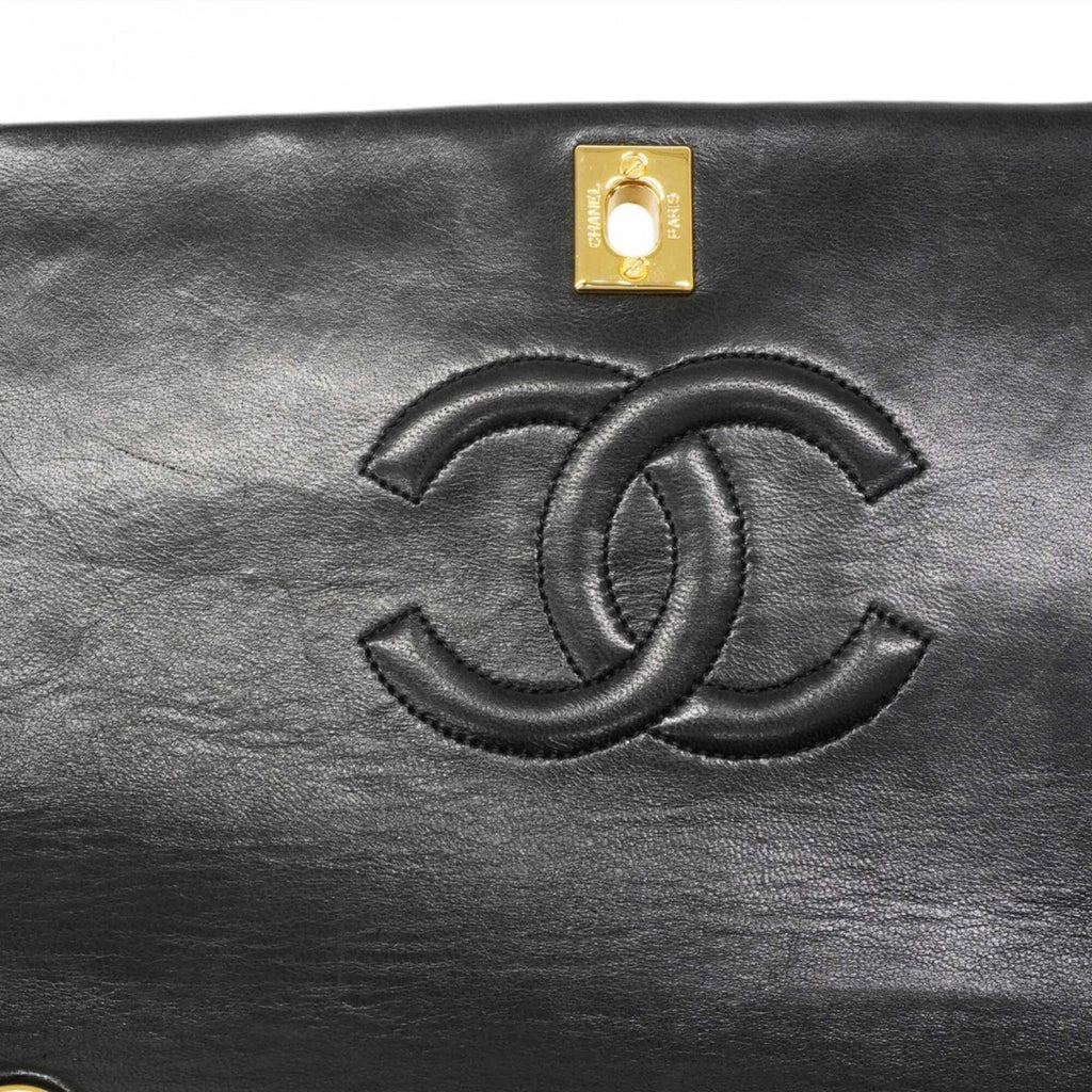Chanel Black Leather Shoulder Bag