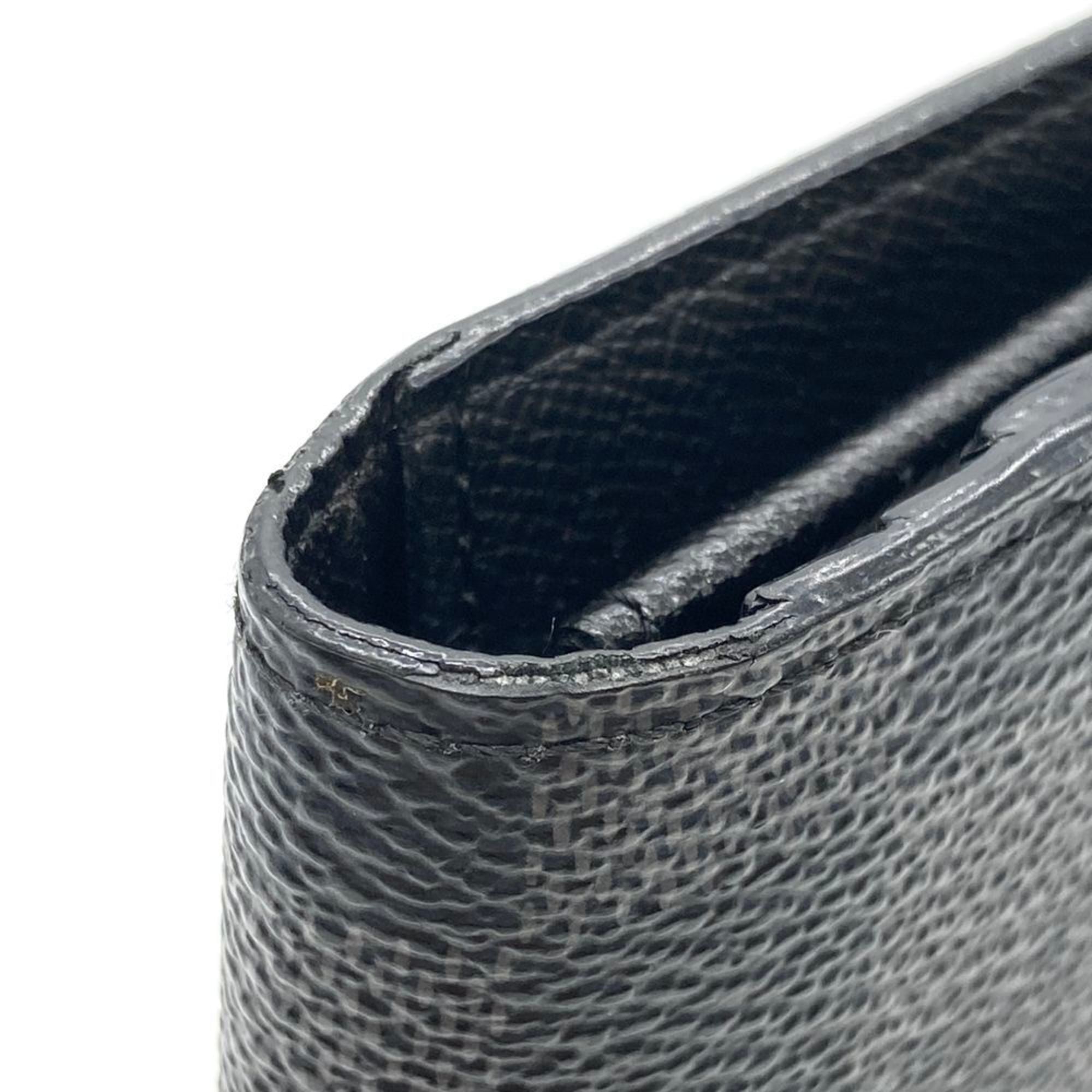 Louis Vuitton Black Damier Graphite Damier Graphite Long Wallet