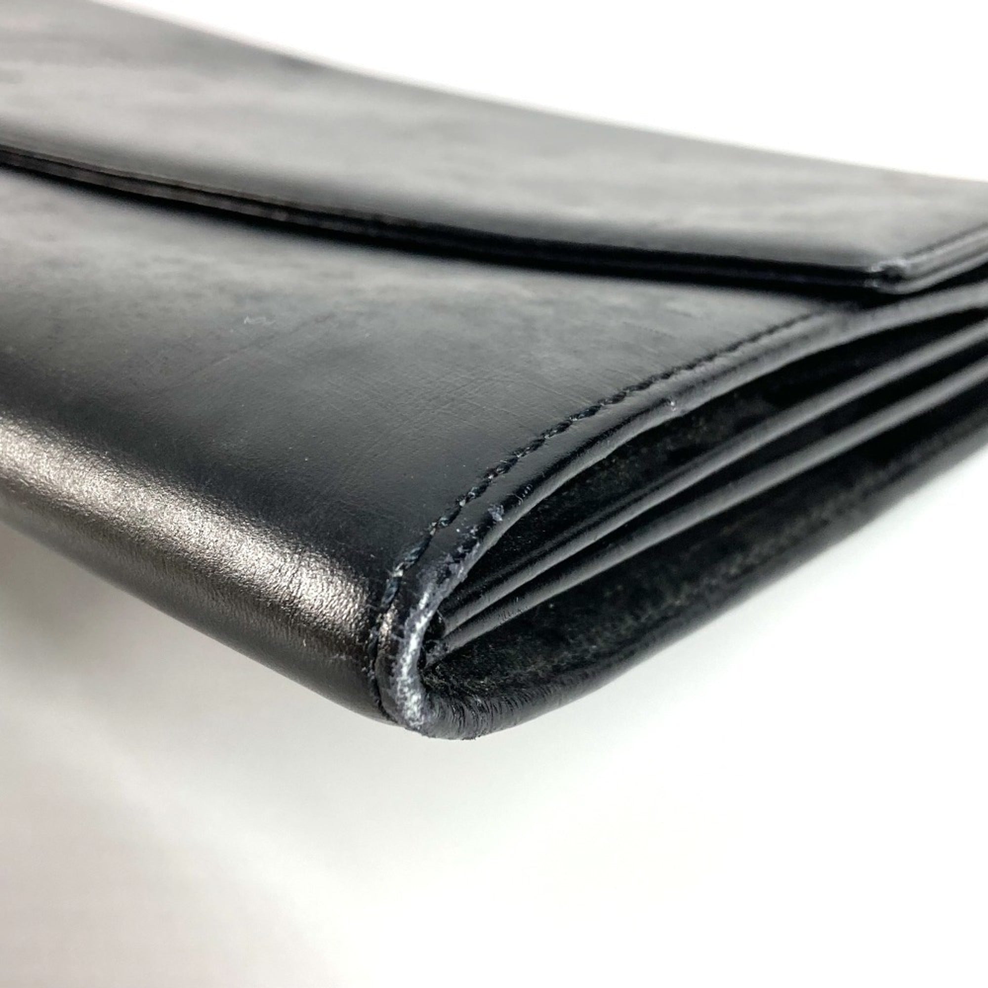 Louis Vuitton Black Leather Clutch Bag