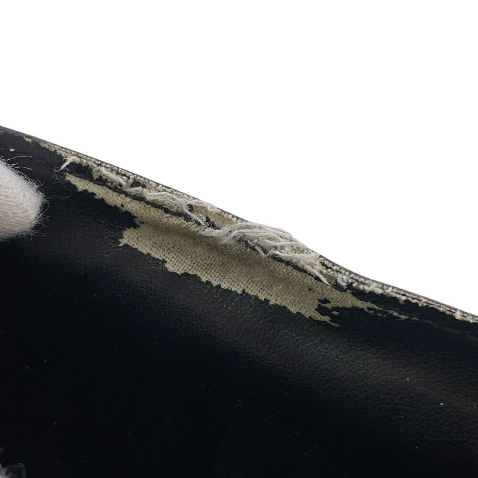 Louis Vuitton Black Noir Leather Long Wallet