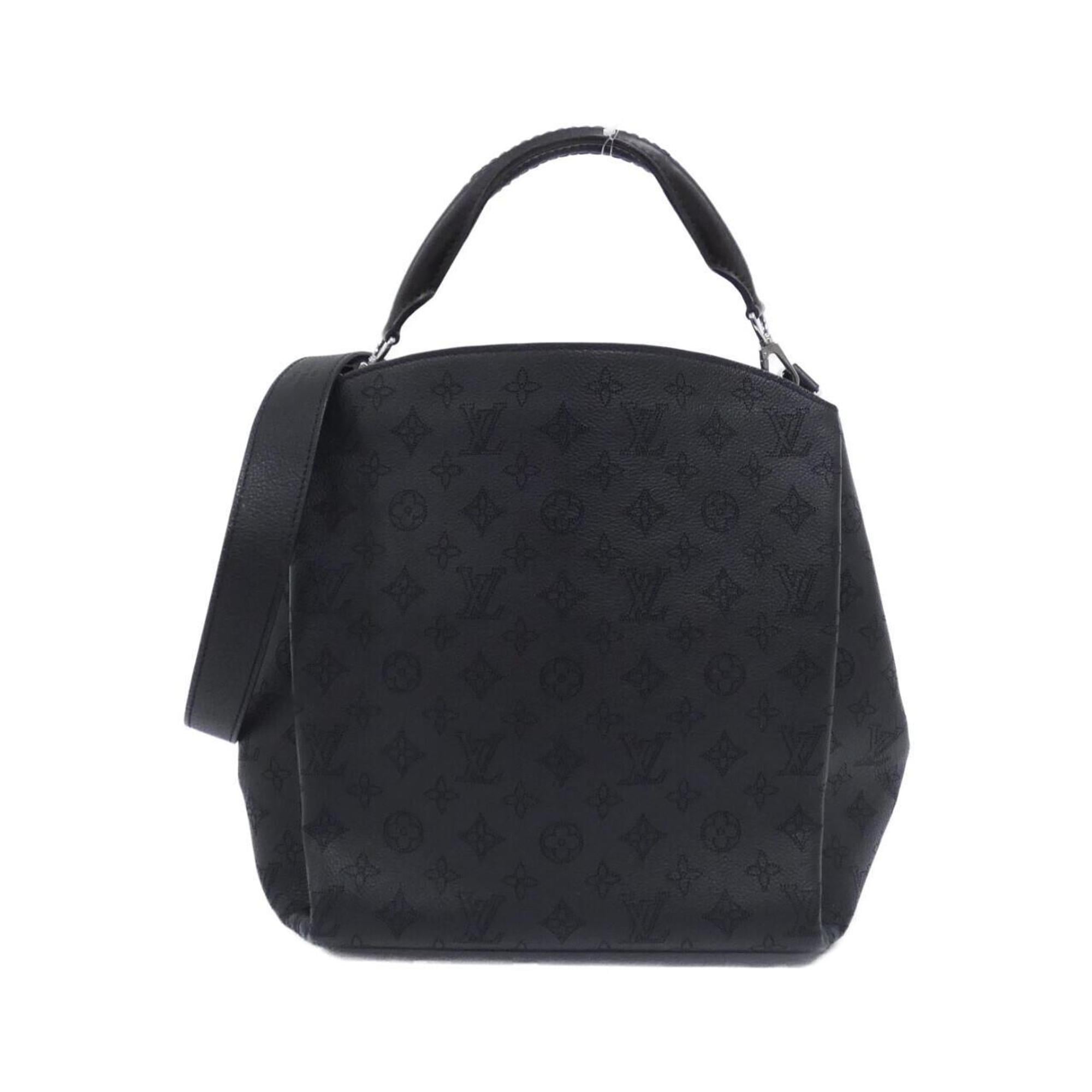 Louis Vuitton Black Leather Shoulder Bag