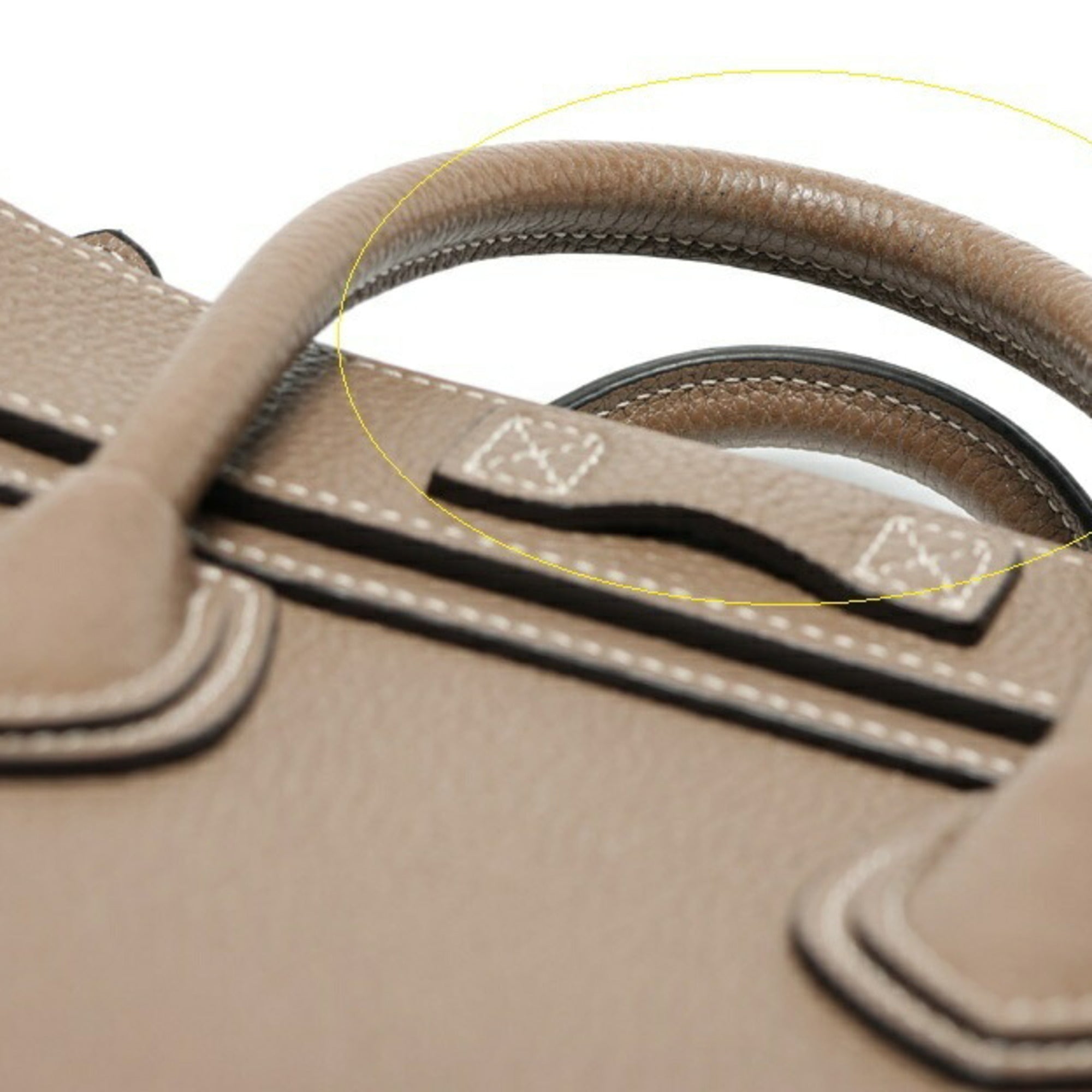 Celine Grayish Leather Handbag Shoulder Bag