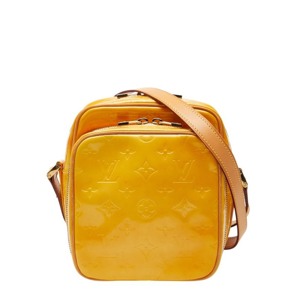 Louis Vuitton Yellow Patent Leather Shoulder Bag