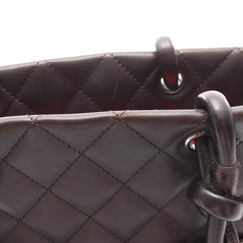 Chanel Brown Cambon Ligne Handbag Tote Bag