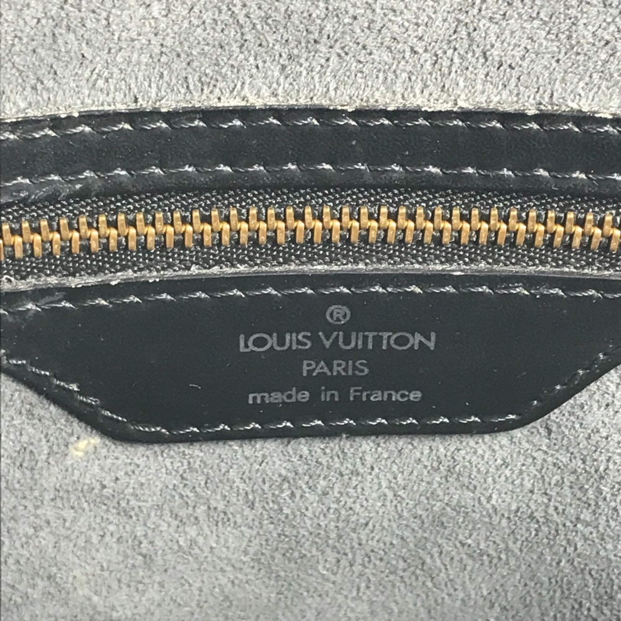 Louis Vuitton Black Noir Epi Leather Shoulder Bag Tote Bag