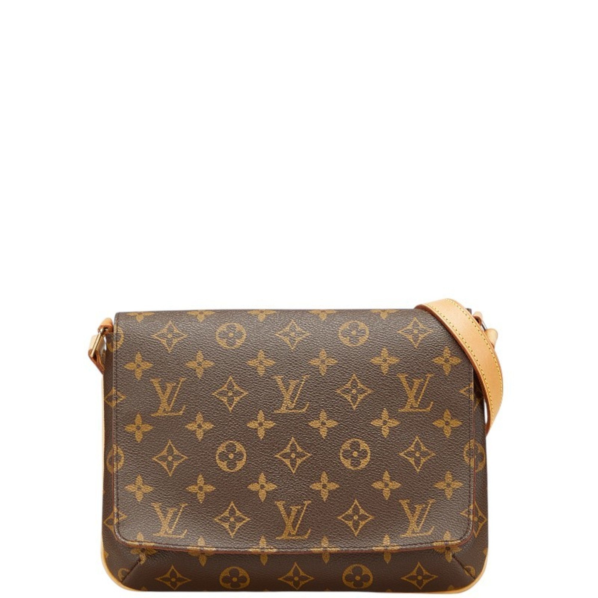 Louis Vuitton Brown Pvc Leather Shoulder Bag