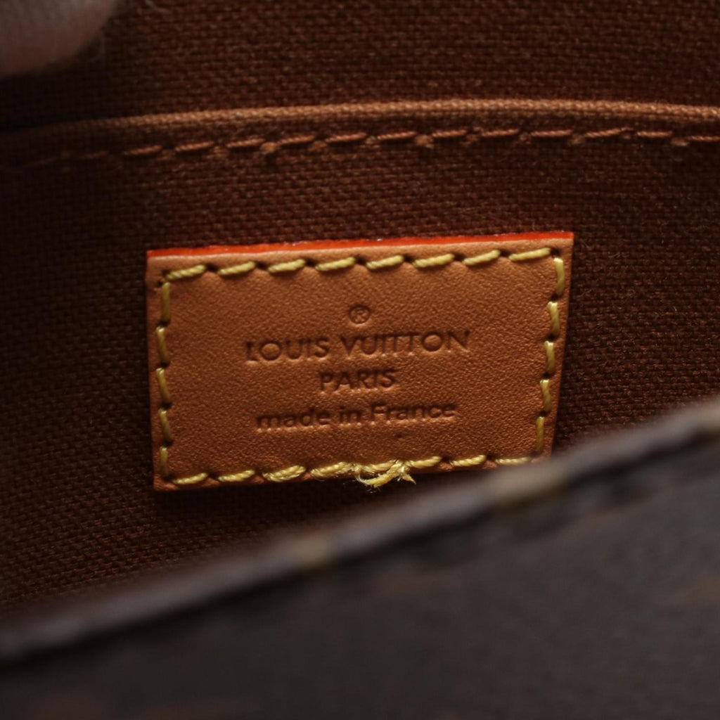 Louis Vuitton Brown Coated Canvas Leather Handbag