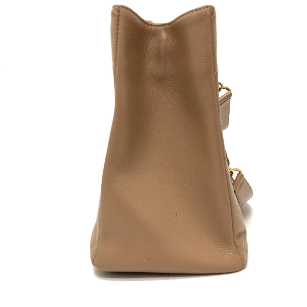 Chanel Beige Leather Shoulder Bag