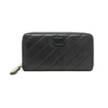 Chanel Black Leather Long Wallet (Bi-Fold)