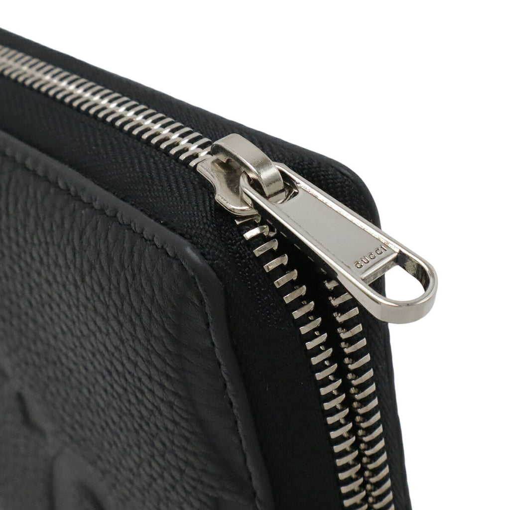 Gucci Black Leather Long Wallet (Bi-Fold) (Pre-Owned)