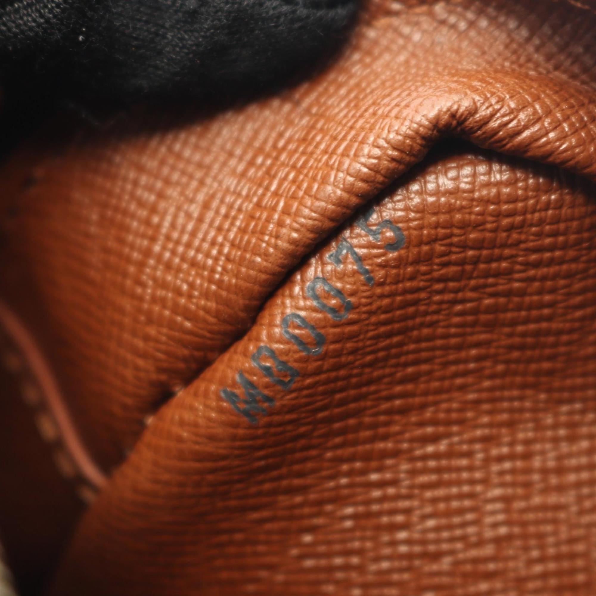Louis Vuitton Brown Monogram Coated Canvas Leather Shoulder Bag