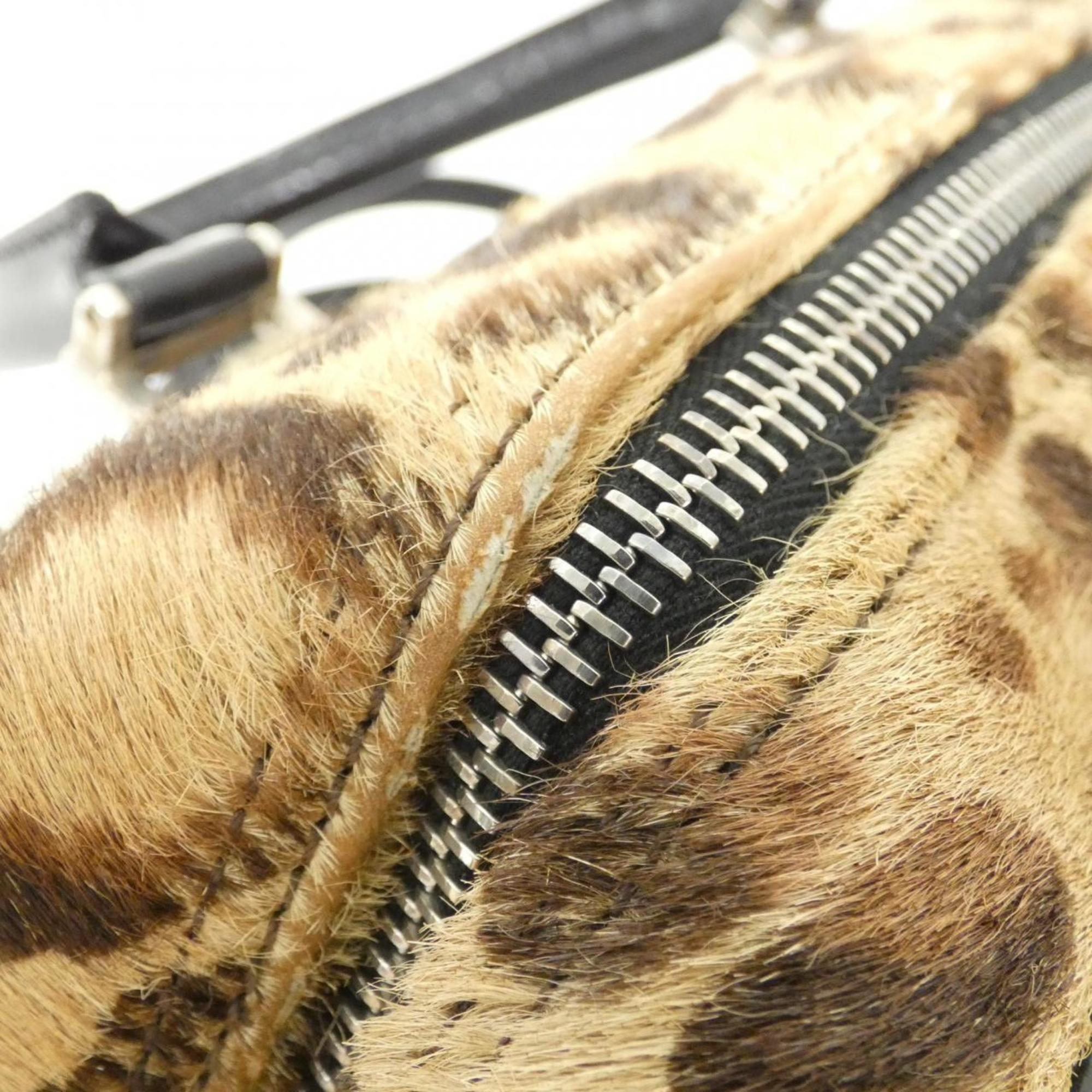 Fendi Beige Leather Handbag