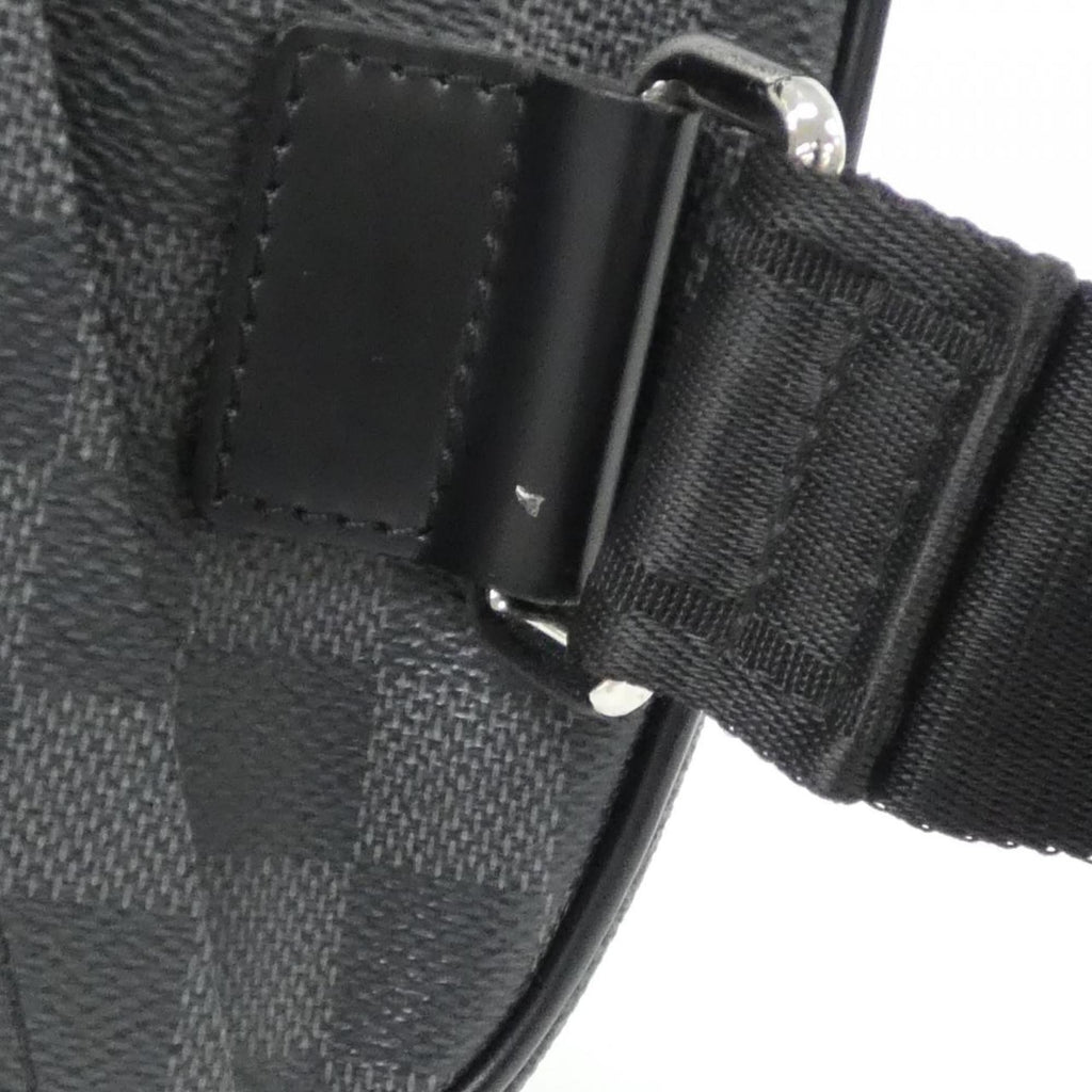 Louis Vuitton Dark Gray Graphite Coated Canvas Shoulder Bag