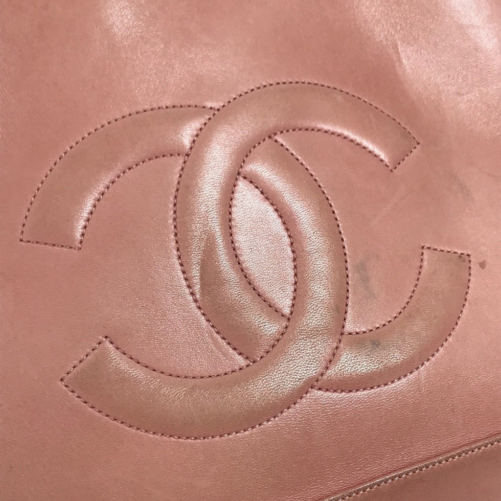 Chanel Pink Leather Shoulder Bag Tote Bag