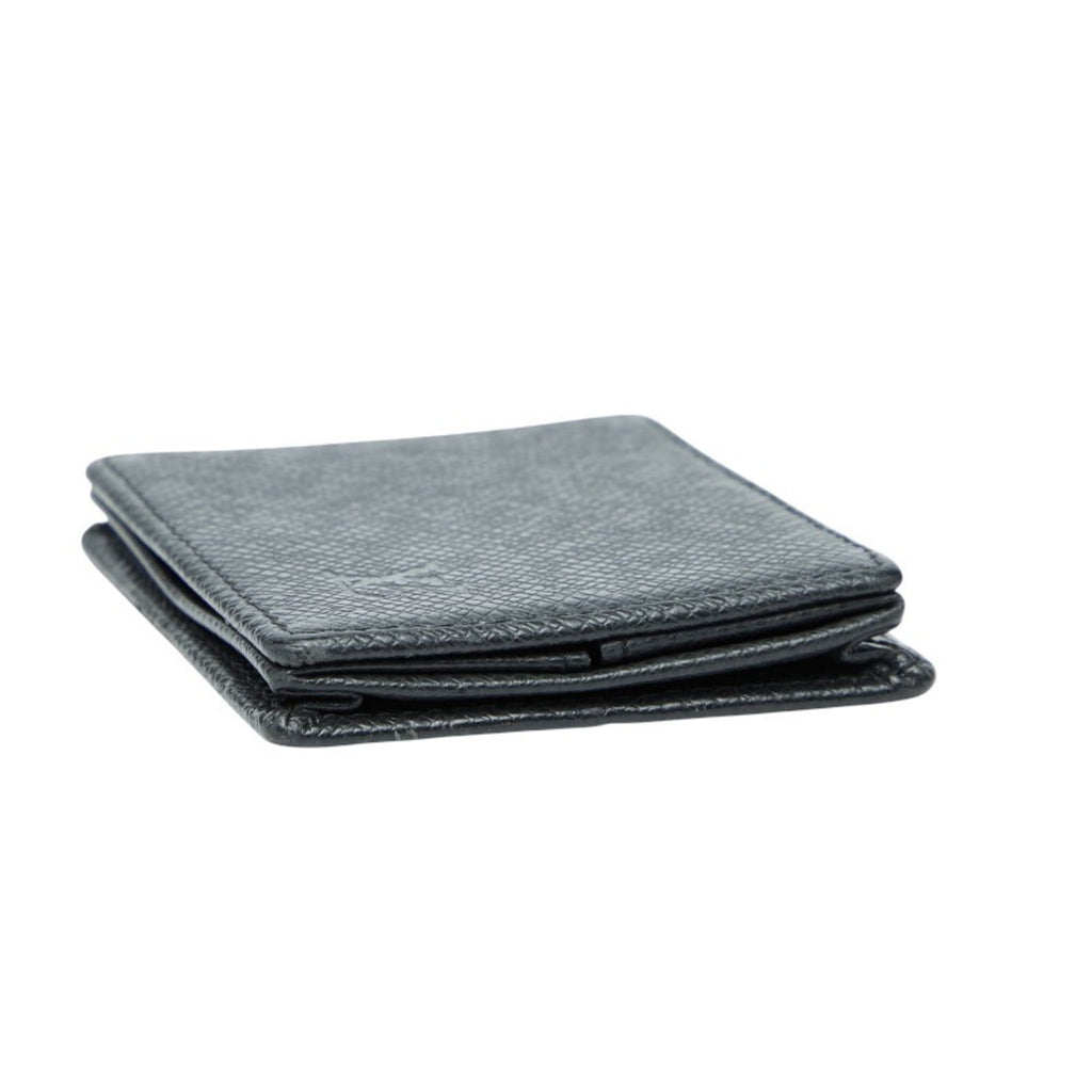 Louis Vuitton Ardoise Black Taiga Leather Coin Purse/Coin Case