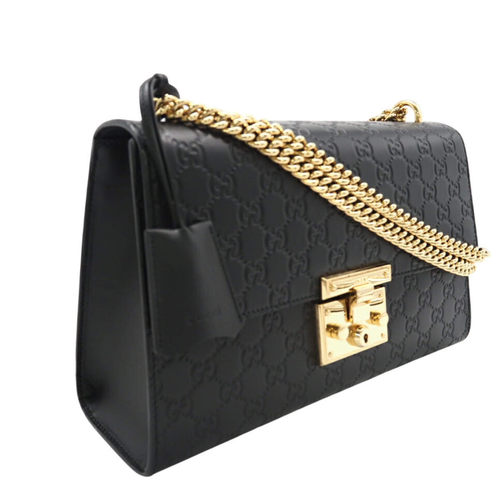 Gucci Black Leather Shoulder Bag (Pre-Owned)