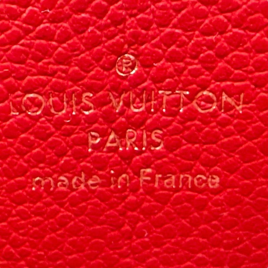 Louis Vuitton Monogram Empreinte Red Color Monogram Empreinte Long Wallet