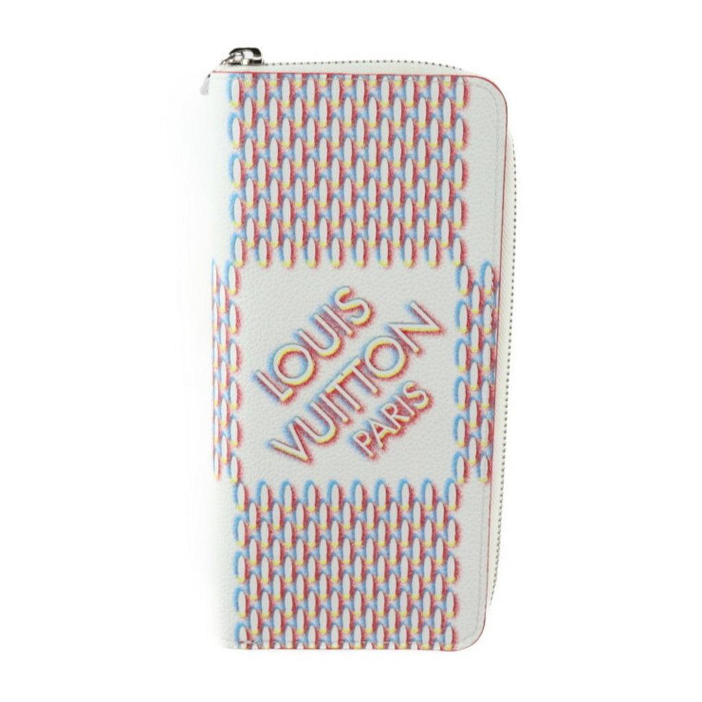 Louis Vuitton Blanc Multi-Color White Leather Wallet