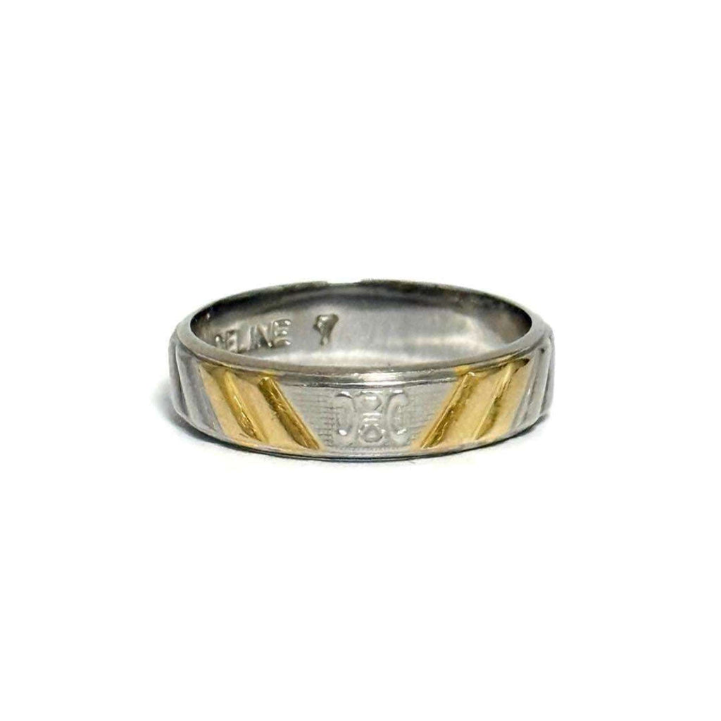 Celine Yellow Gold (18K) Platinum 950 Band Ring