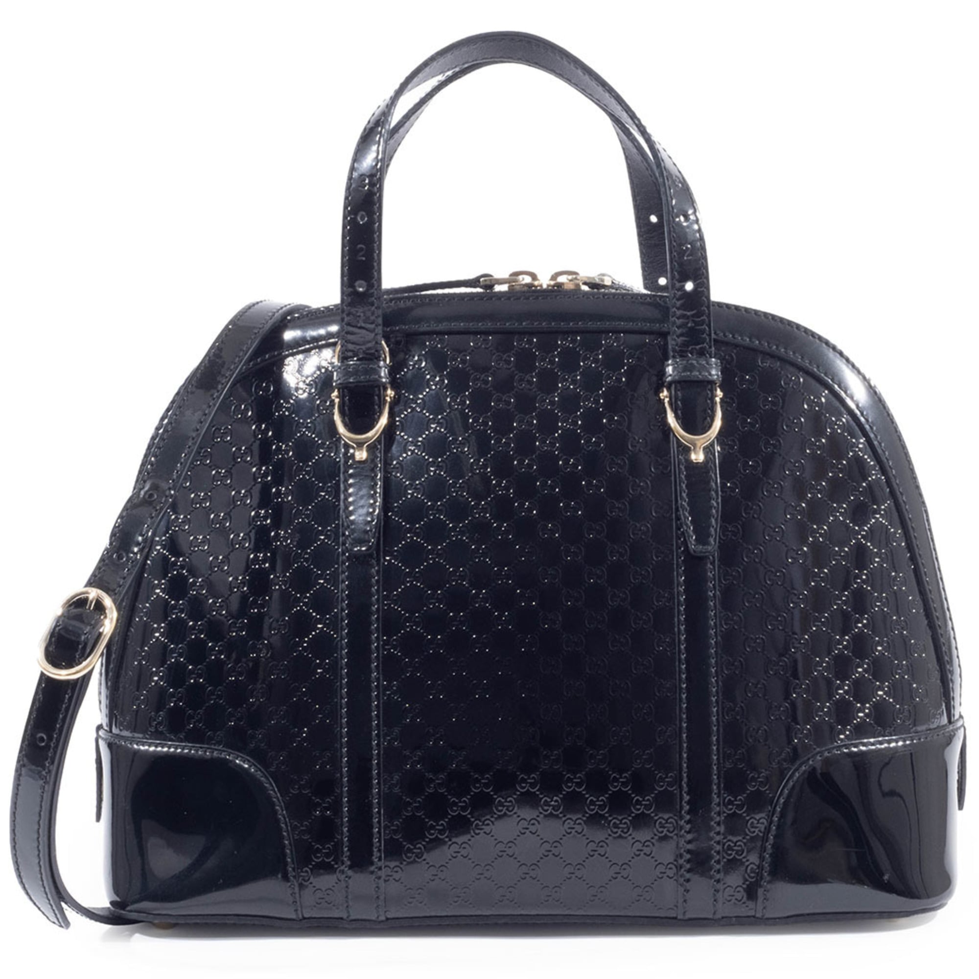 Gucci Black Patent Leather Handbag (Pre-Owned)