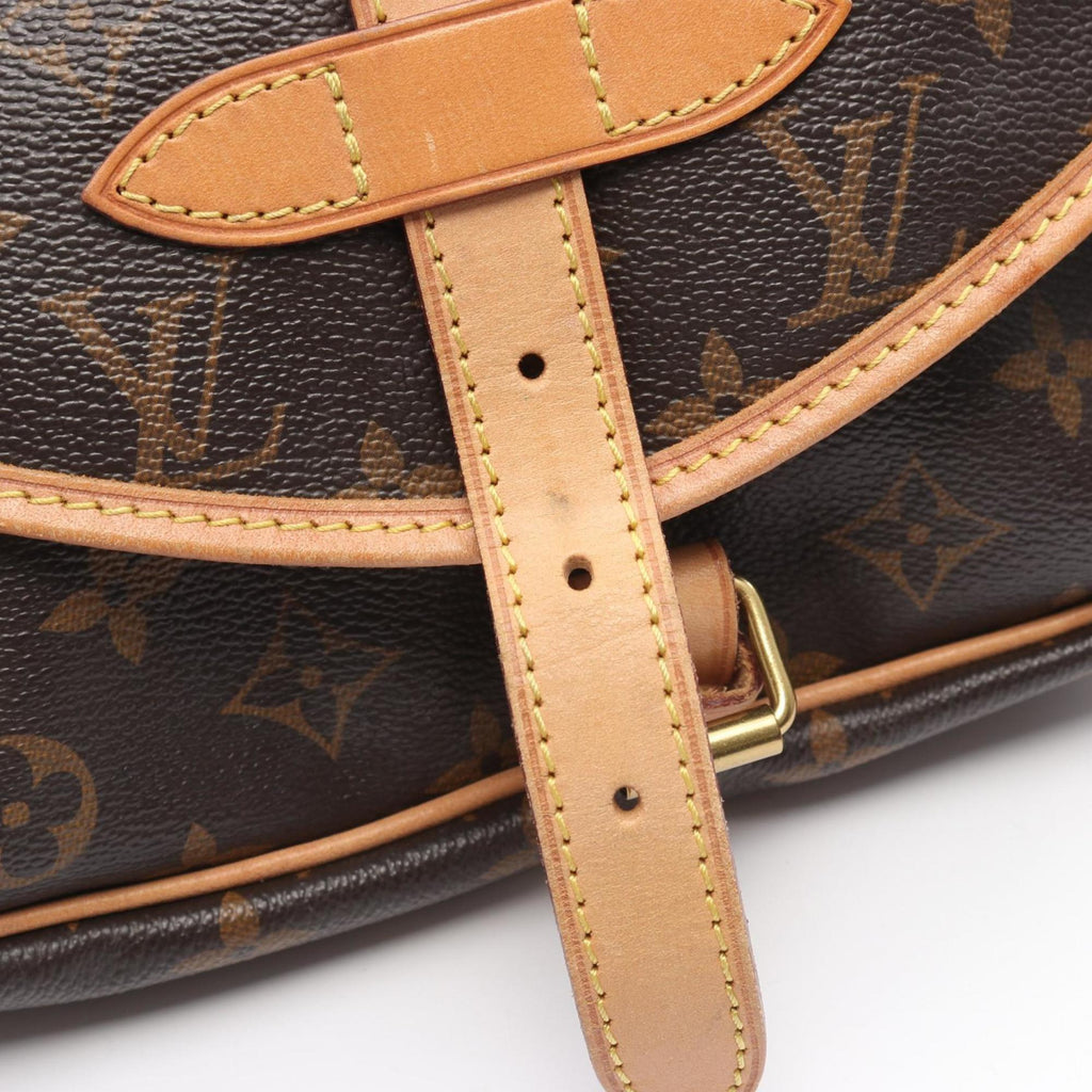 Louis Vuitton Brown Monogram Coated Canvas Leather Handbag Shoulder Bag