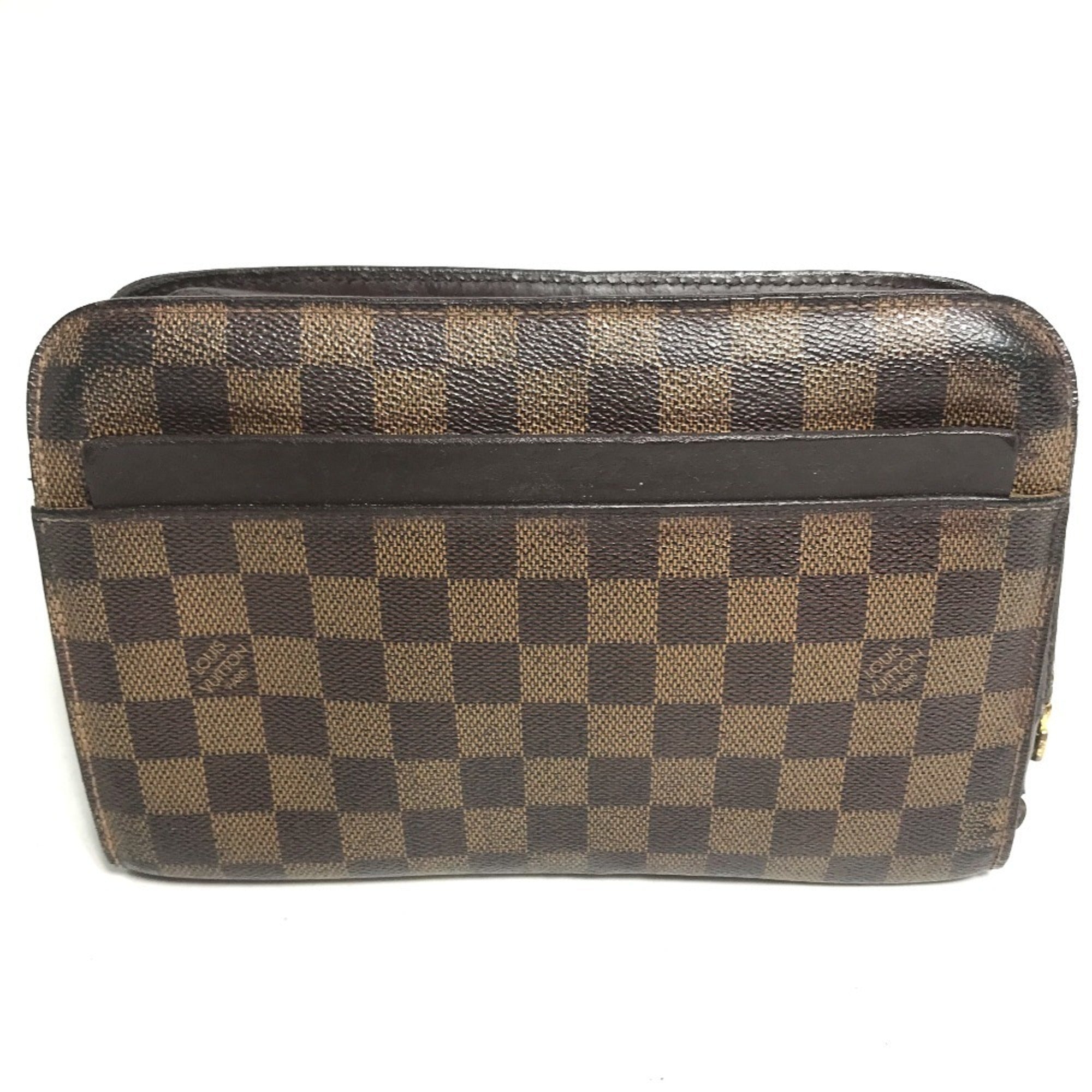 Louis Vuitton Brown Damier Canvas Ebene Damier Canvas Clutch Bag Pouch
