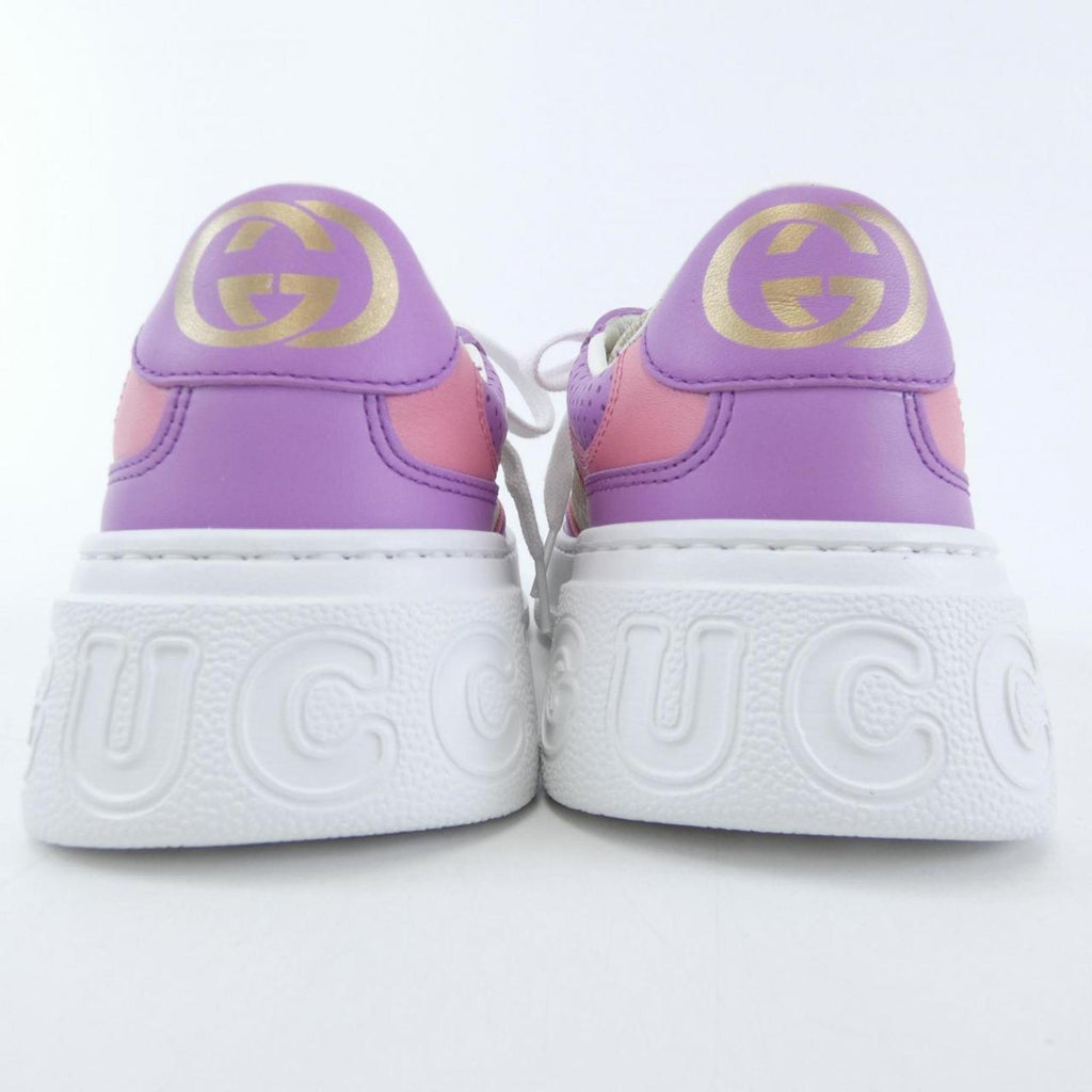 Gucci Beige Purple Sneakers (Pre-Owned)