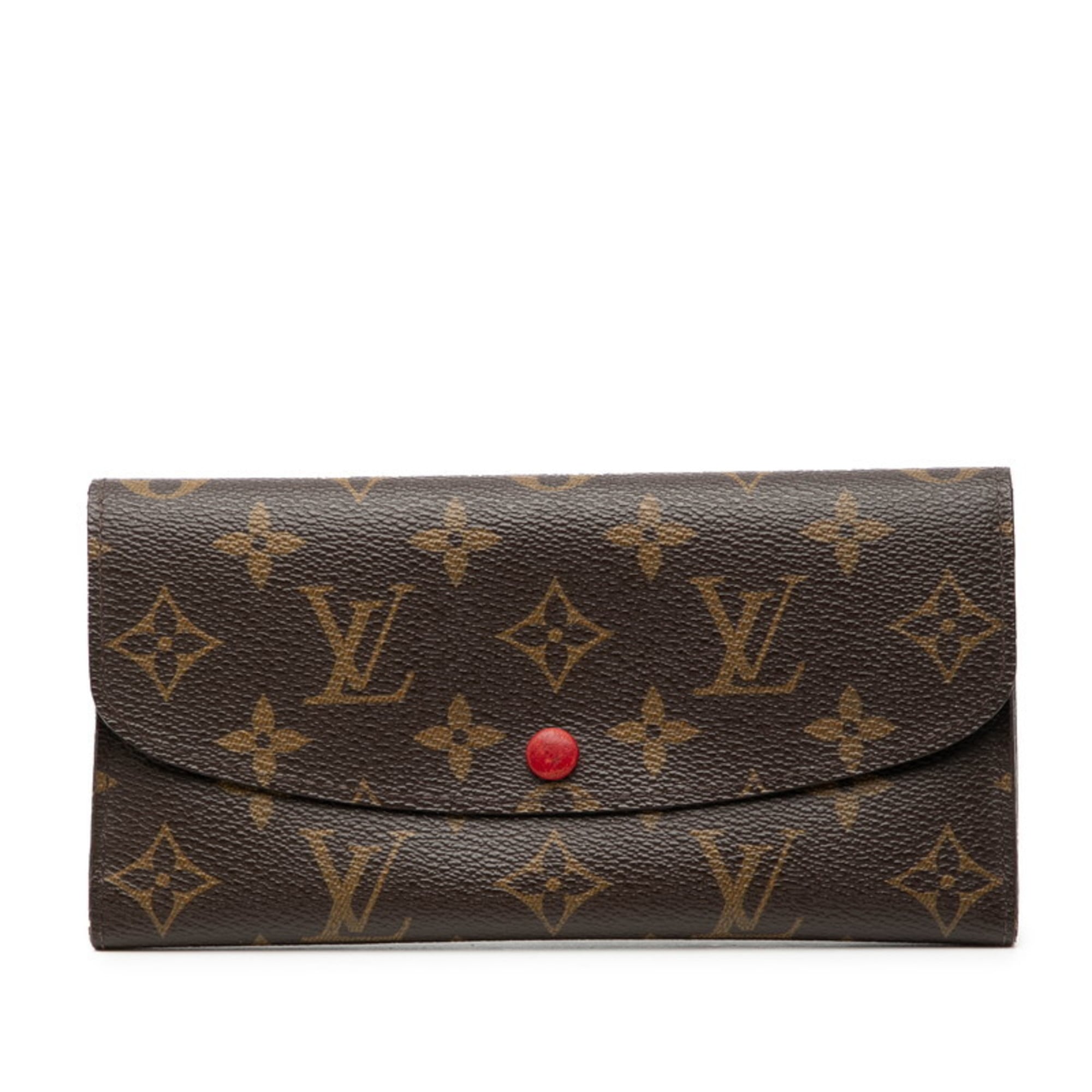 Louis Vuitton Brown Rouge Pvc Leather Long Wallet