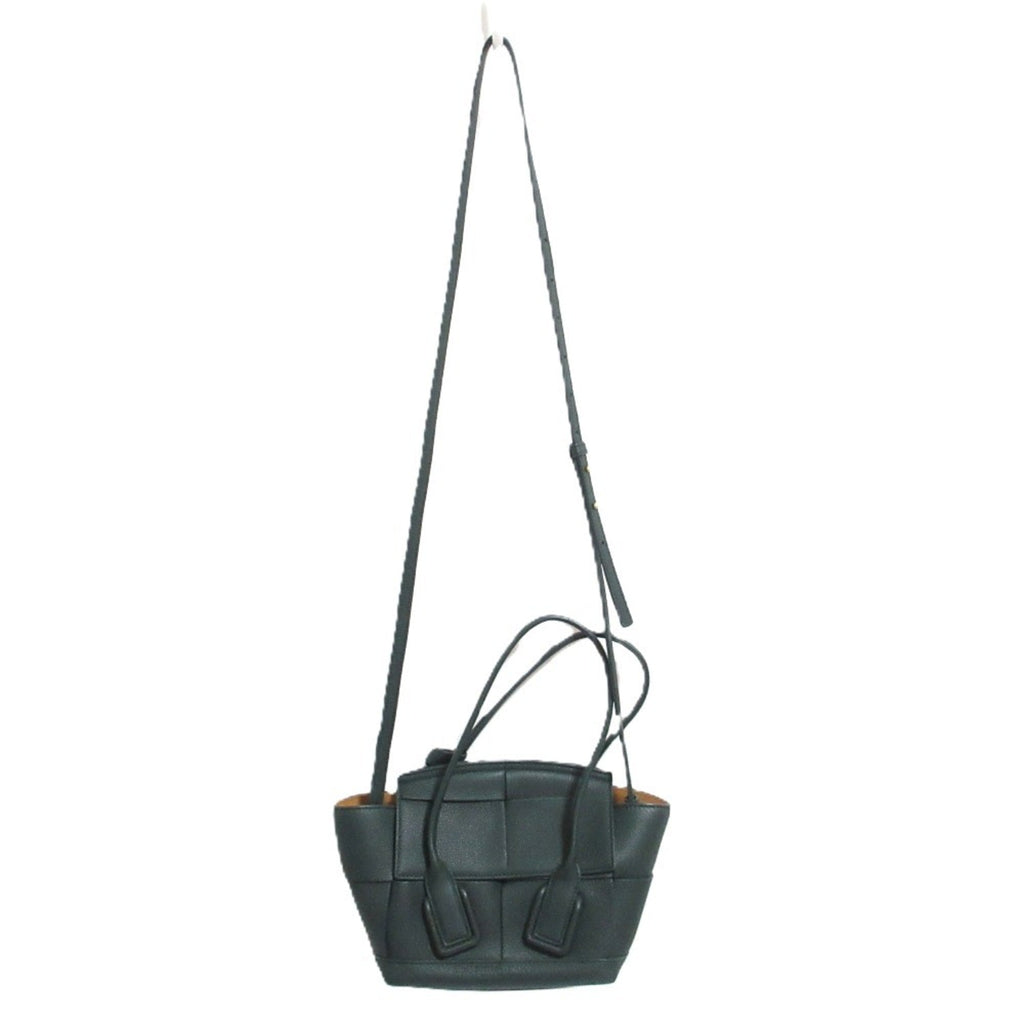 Bottega Veneta Green Leather Handbag Shoulder Bag