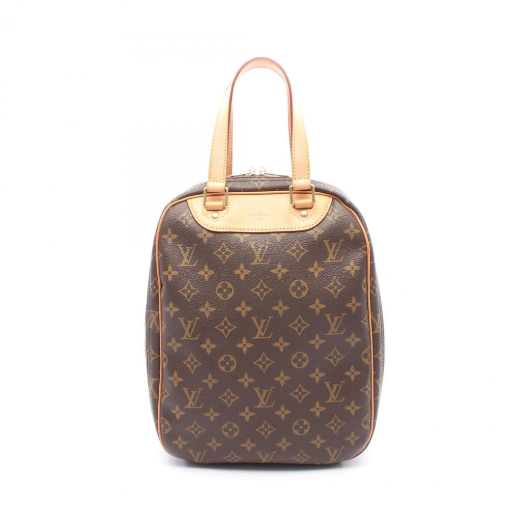 Louis Vuitton Monogram Brown Coated Canvas Leather Handbag