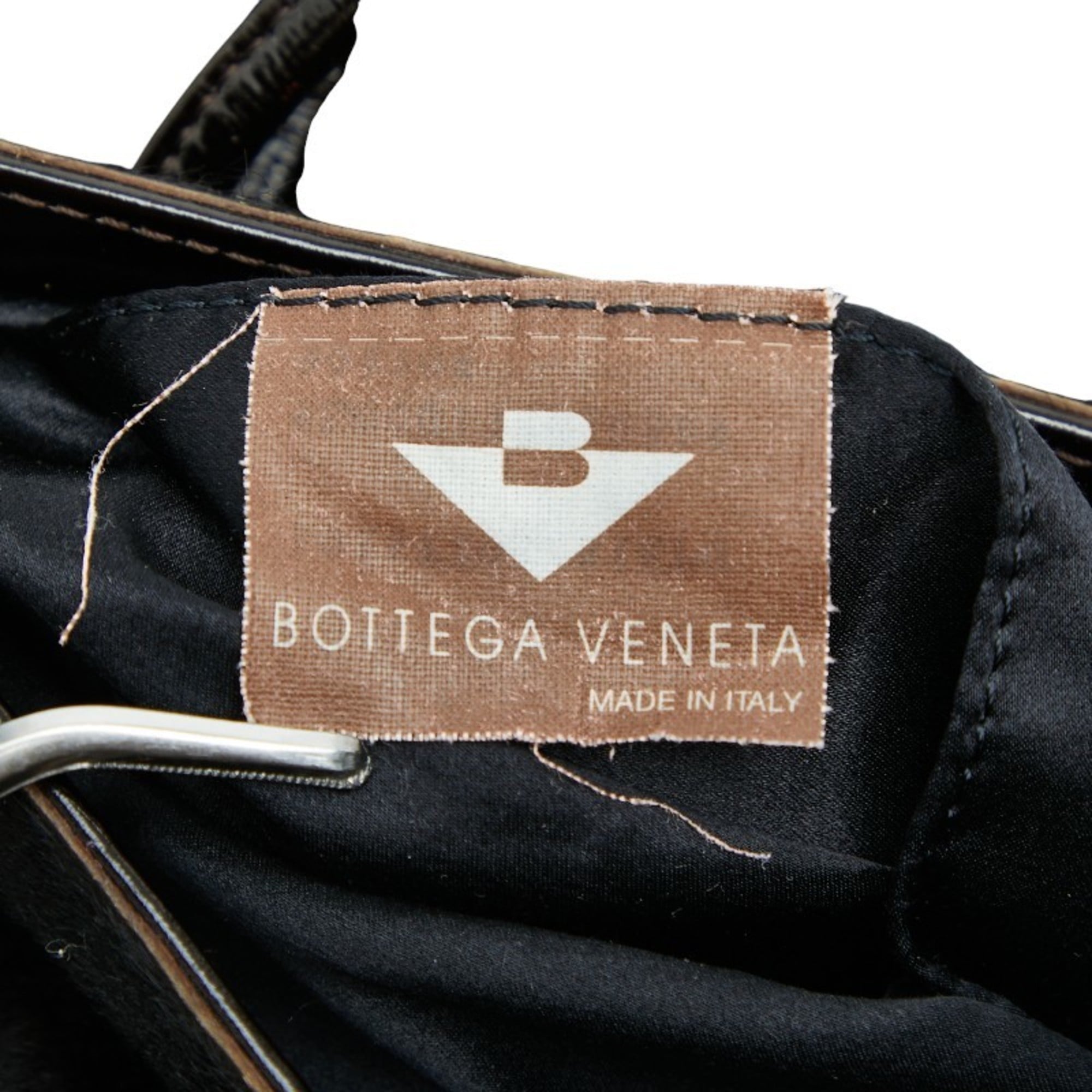 Bottega Veneta Black Patent Leather Leather Handbag